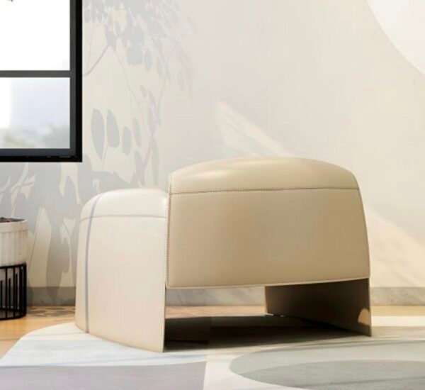 alt="Sofa Design CHICAGO en Résine Couleur Crème – LM ART DESIGN