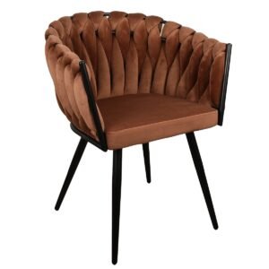 Chaise Wave cuivre (Lot de 2)