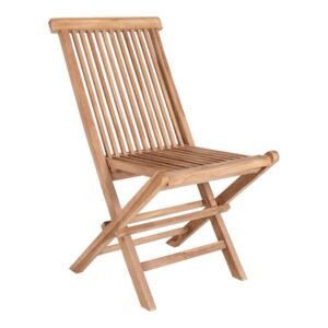 Chaise de salle à manger Toledo - Naturel, Teck, 62x46x89 cm - Lot de 2