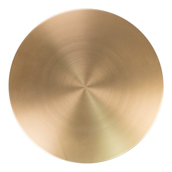 Table d'appoint Lecco - Table d'appoint en laiton et marbre Ø41x58 cm – Image 4