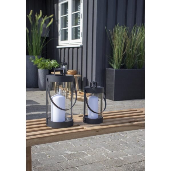Lanternes Bondi - Noir, Acier/Verre - Ensemble de 2 – Image 2