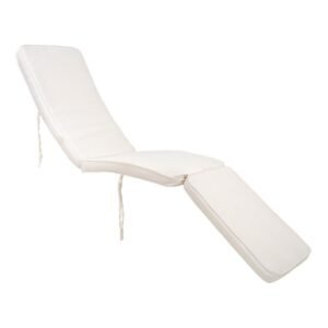 Arrecife Coussin Chaise Longue - Blanc, Coton, 197x55x5 cm